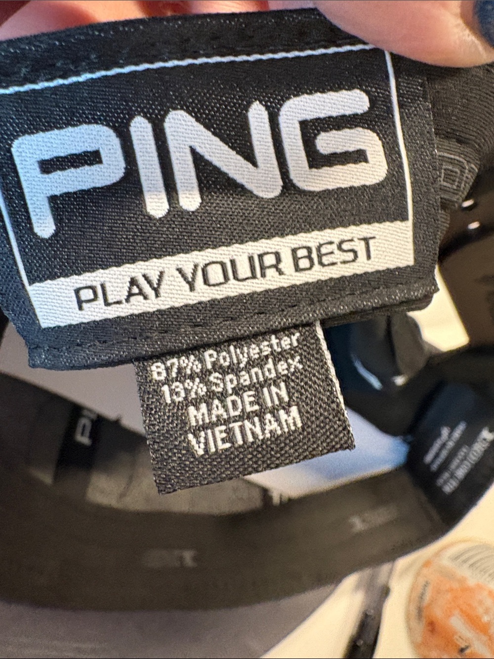 Ping Black Hat with White Circular Logo Patch - Picture 7 of 7